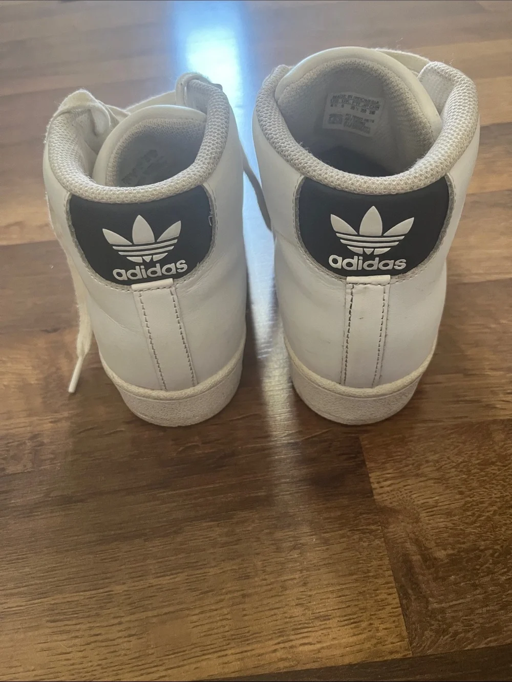 Adidas Pro Model Sneakers White High Top Size Mens Size 6.5 Women’s Size 8